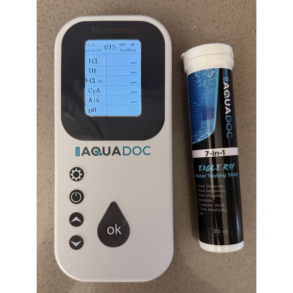 AquaDoc Eagle Ray Digital Water Tester & Test Strips